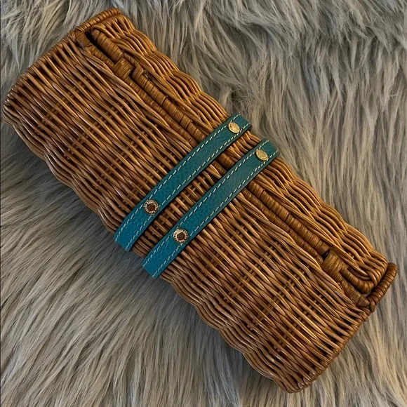 Kate Spade Wicker and Leather Clutch - Picture 4 of 15